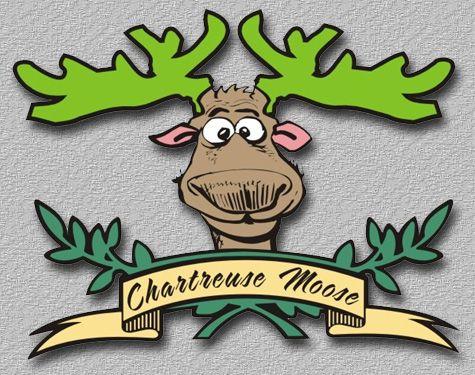100 Moose Logo - Chartreuse Moose - 100 Mile House - Canada