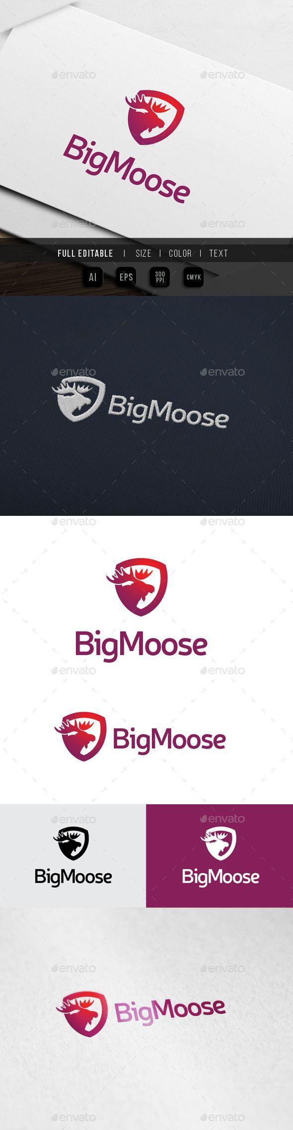 100 Moose Logo - Big Moose Studio by yip87 Big Moose Studio Logo Template