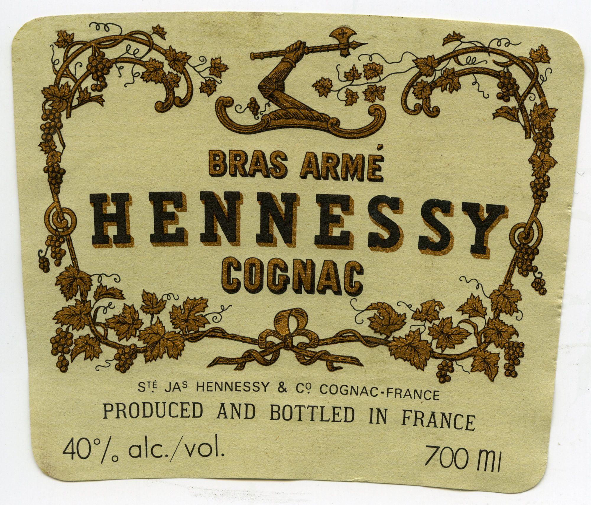 Hennessy Cognac Label Logo - Hennessy Cognac Label [n.d.] | Living Histories