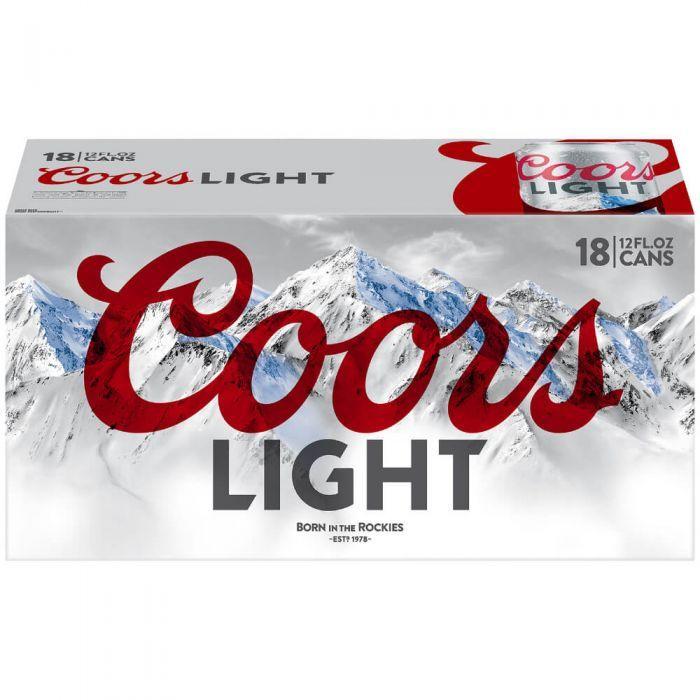 Coors Light Beer Logo - Coors Light Beer, 18 pack, 12 oz