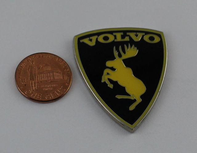 100 Moose Logo - VOLVO Metal Car Emblem Copper Sticker Prancing Moose 1 1/2 inch B ...