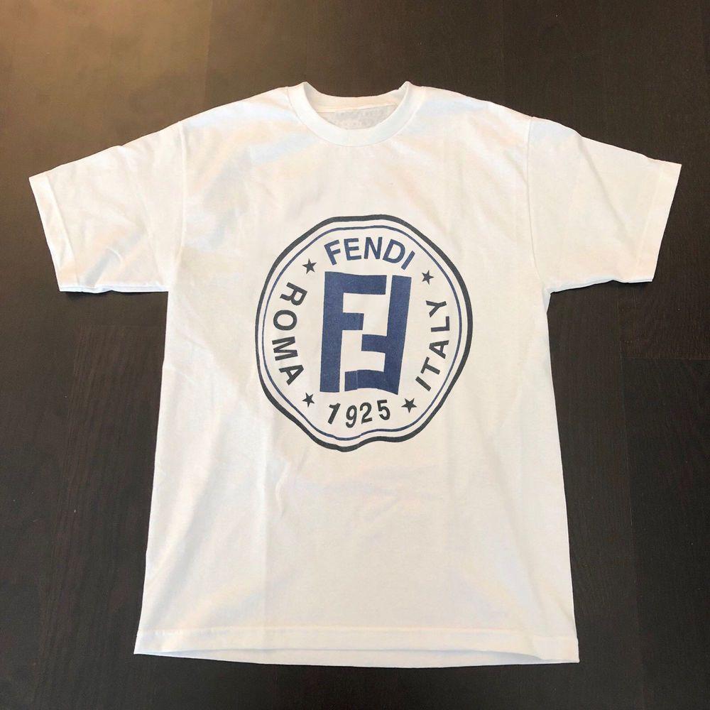 Rare Clothing Logo - Rare Original Fendii Roma Logo Tee #fashion #clothing #shoes