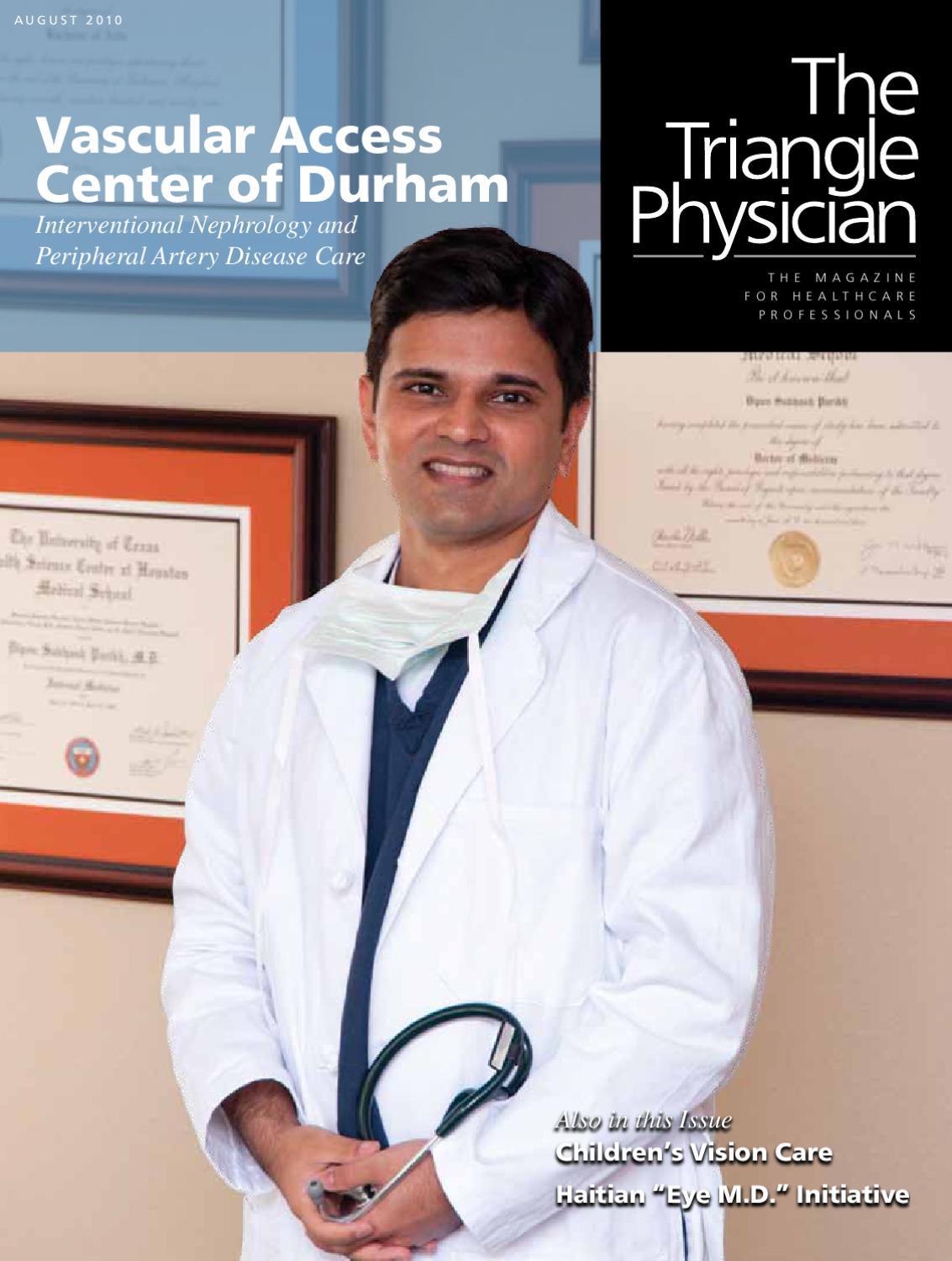 Eye Triangle Physiciqns Logo - The Triangle Physician August 2010