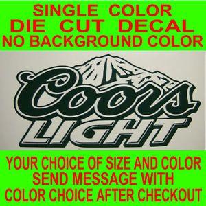 Coors Light Beer Logo - Coors Light Beer Logo Die Cut vinyl decal, car, truck, window