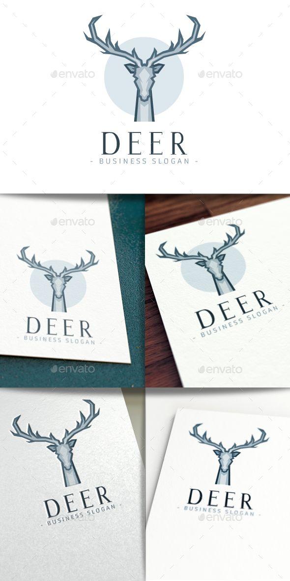 100 Moose Logo - Deer Logo by Bilage Deer logo design is applicable for any kind