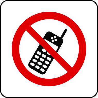 No Mobile Logo - No mobile phones symbol sign
