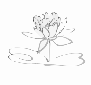 Black and White Lotus Logo - Lotus Logo Black Grayshadow Flower Only Clip Art at Clker.com ...