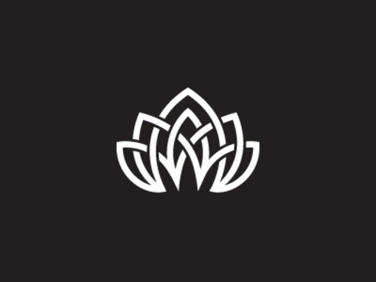 White Flower Logo - 25 Fantastic Plant & Flower Logos - UltraLinx