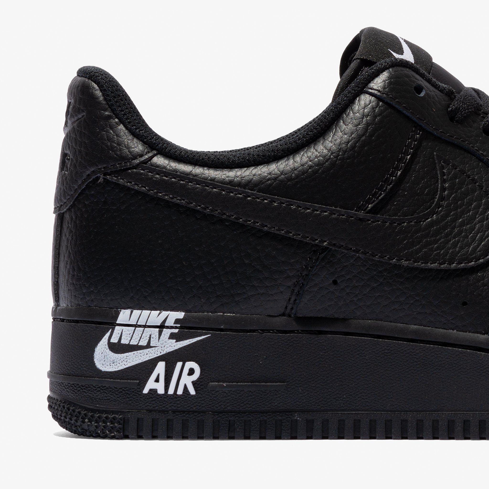 Air Force 1 Logo - Nike Air Force 1 Stamp Logo Follows With A Triple Black Rendition ...