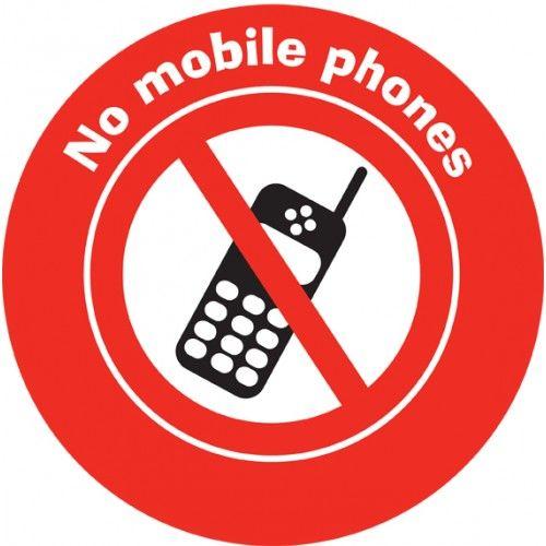 No Mobile Logo - No mobile phones circular sign | School Signs, Nursery Signs ...