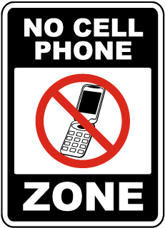 No Mobile Logo - No Cell Phone Signs, Cell Phone Signs, Turn Off Cell Phone Signs