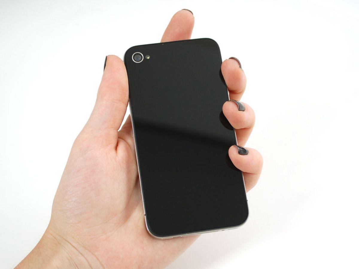 No Mobile Logo - Black No-Logo iPhone Replacement Back - iPhone 4S ID: 928 - $19.95 ...