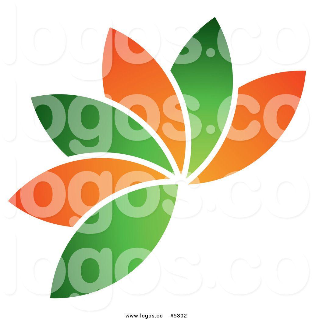 Orange with Green Leaf Logo - Orange leaf Logos