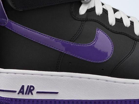 Purple and Black Nike Logo - Nike Air Force 1 High - Black - Court Purple - SneakerNews.com