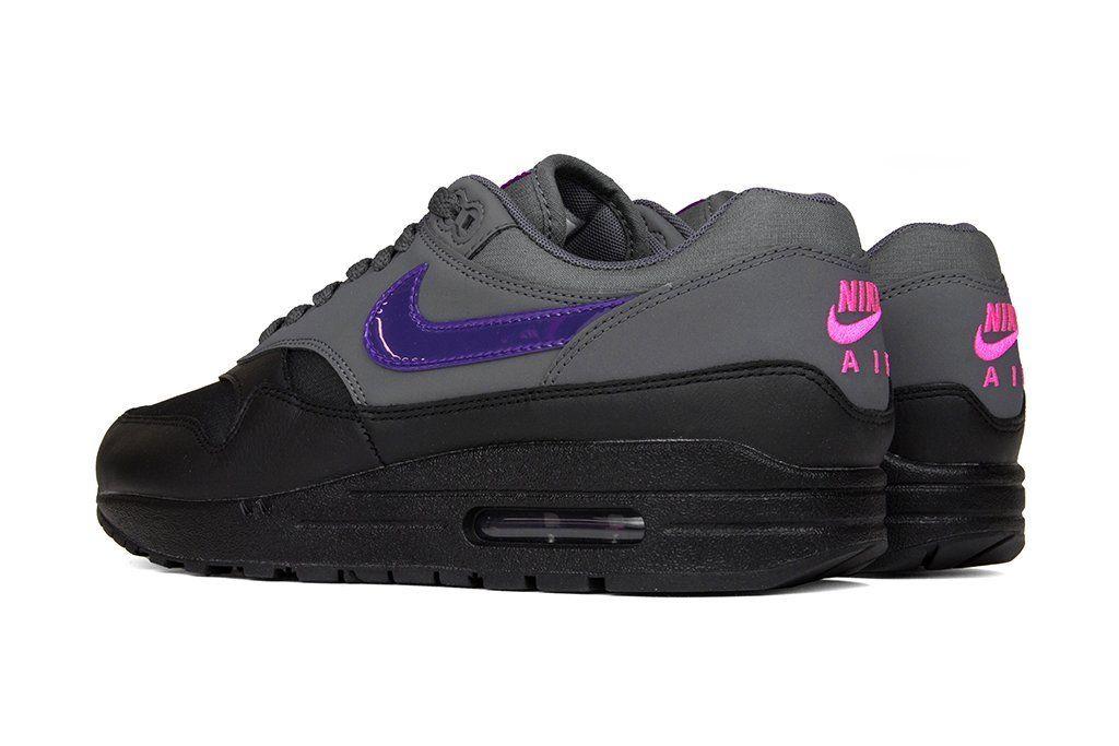 Purple and Black Nike Logo - Nike Air Max 1 Pink And Black Nike Air Max 1 Womens