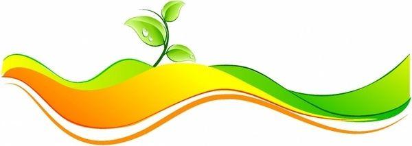 Orange with Green Leaf Logo - Orange green abstract background free vector download (55,272 Free ...