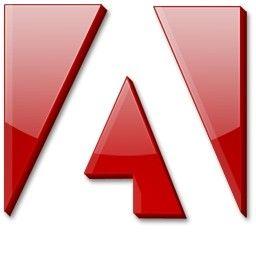 Red a Logo - Red Adobe Logo-vista Icon-free Icon Free Download