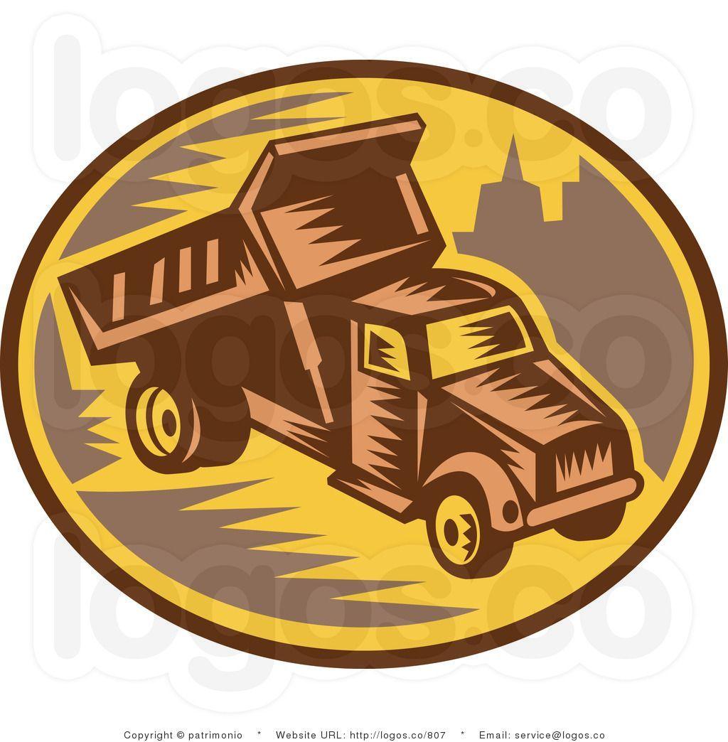 Dump Truck Logo - dump truck clip art. vector logo of a dump truck logo clip art