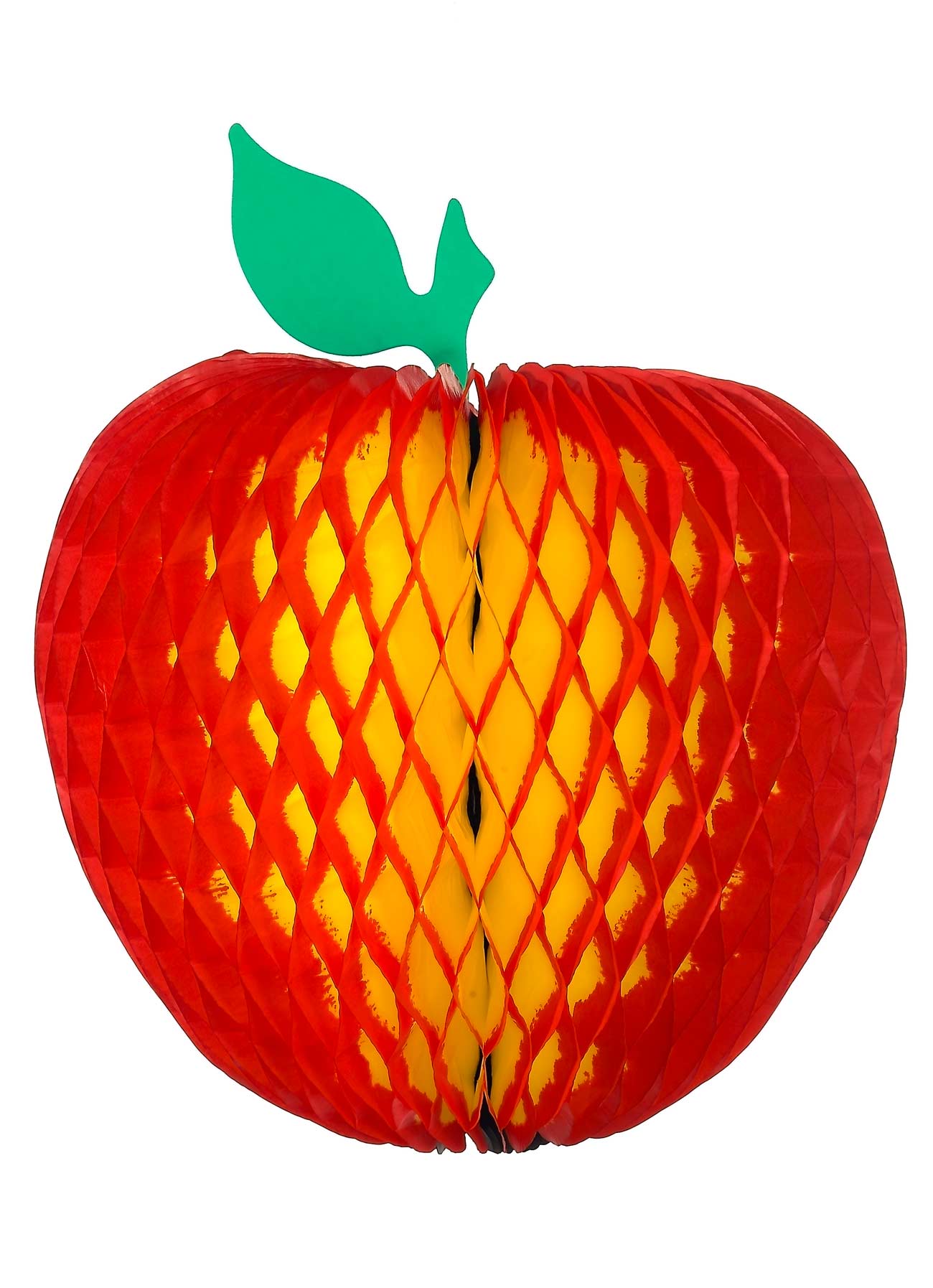 Orange with Green Leaf Logo - decorado | # Honeycomb applepaper,with green leaf,flame-resistant ...