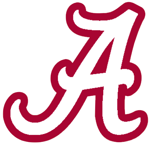 Alabama Logo - logo_-University-of-Alabama-Crimson-Tide-White-A-Red-Outline ...