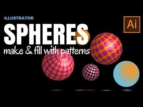 Spiral Dots Orange Sphere Logo - Make Gorgeous 3D Patterned Spheres in Adobe Illustrator - add shine ...