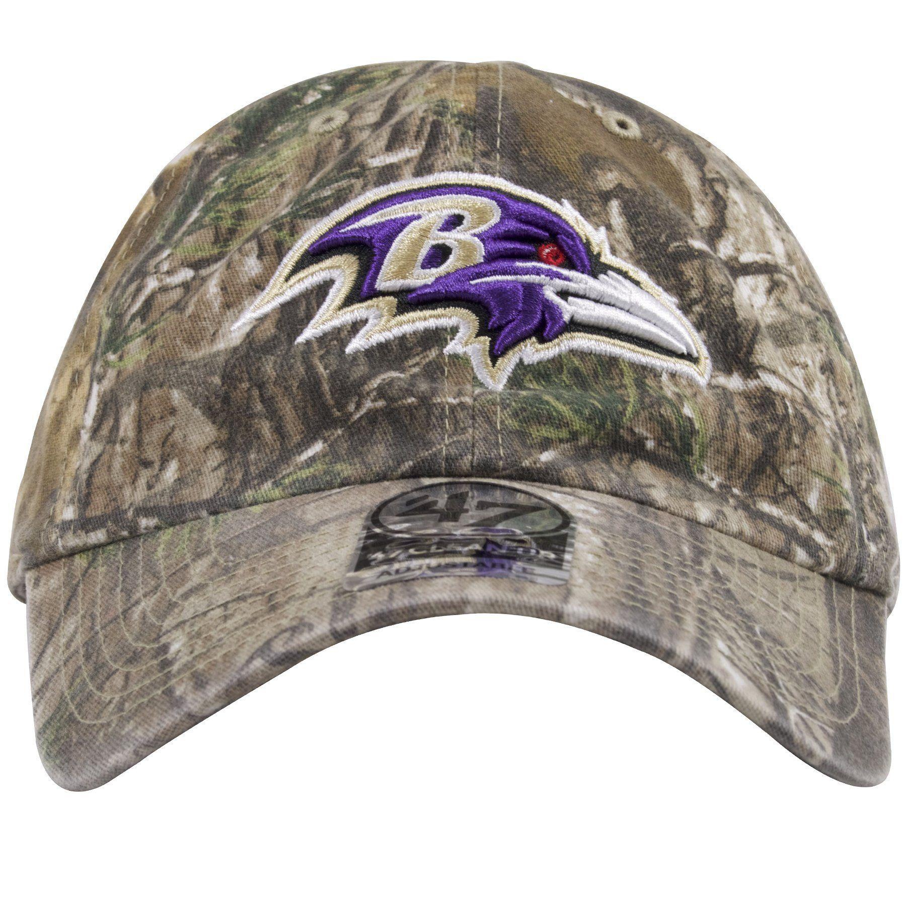 NWT Baltimore Ravens Camo Realtree '47 Strapback Hat NFL