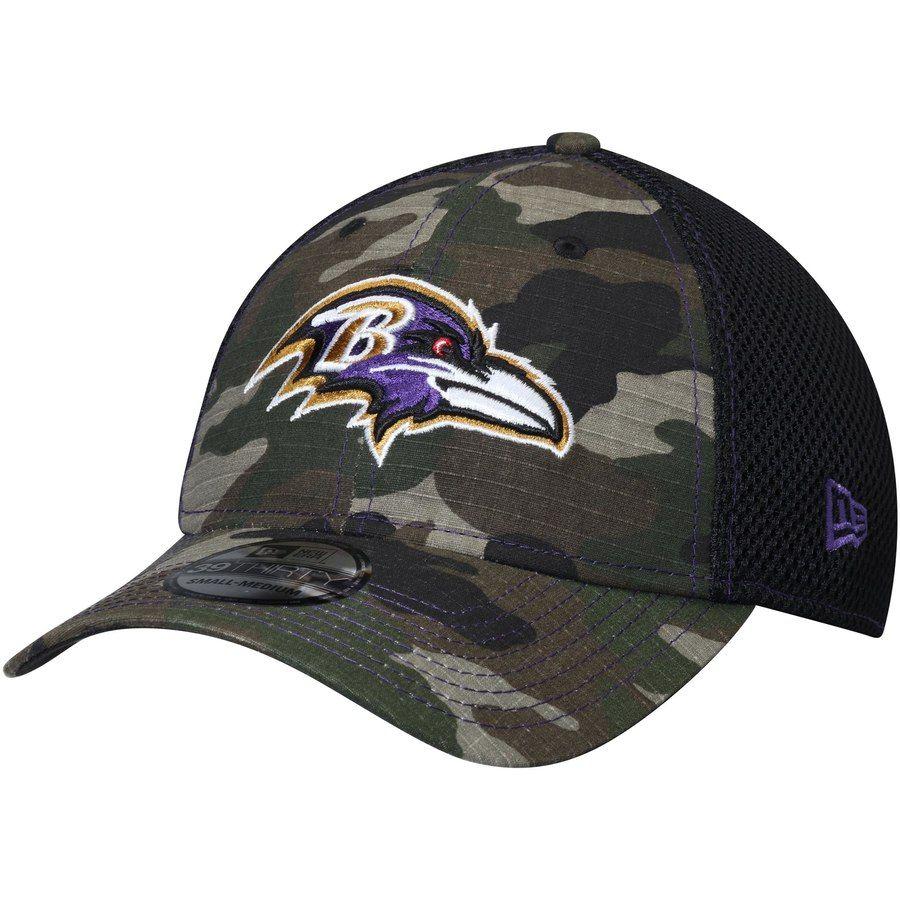 Camo Ravens Logo - Men's New Era Camo Baltimore Ravens Woodland Shock Stitch Neo ...