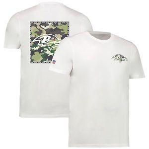 Camo Ravens Logo - NFL Baltimore Ravens Camo Team Logo Core T Shirt White Mens Fanatics ...