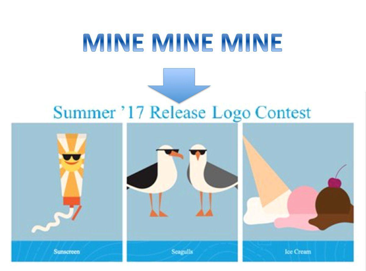 Salesforce Release Logo - J Michel Mougeolle? Seagulls? IceCream