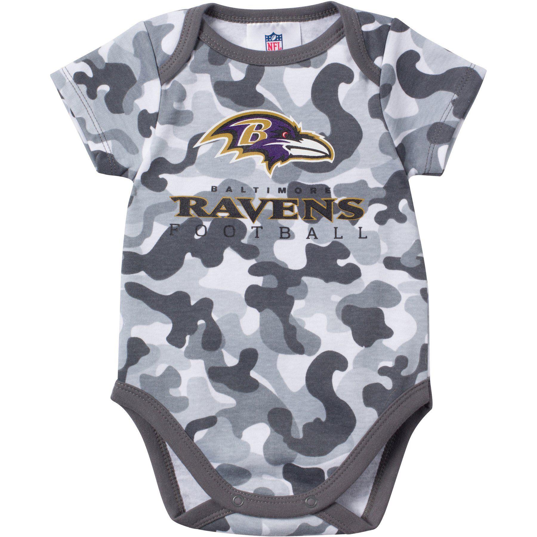 Camo Ravens Logo - Baby Ravens Fan Camo Onesie – babyfans