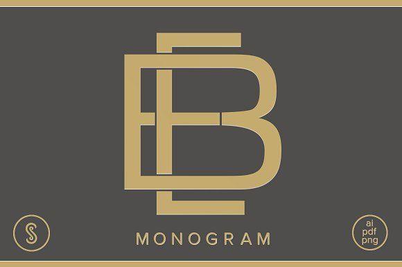 EB Logo - BE Monogram EB Monogram Logo Templates Creative Market
