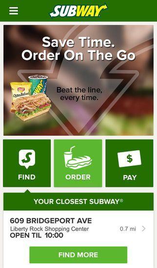 Subway App Logo - SUBWAY® App by SUBWAY Restaurants | Fast Food app | App, Android ...
