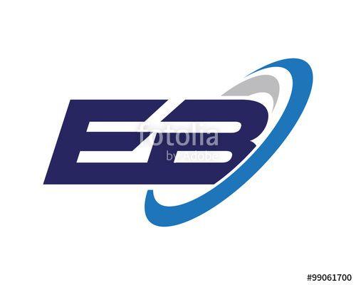 EB Logo - EB Swoosh Letter Business Logo