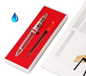 Clear Fountain Logo - Moonman M2 Fountain Pen ;Eye Dropper Filling; Clear Transparent ...