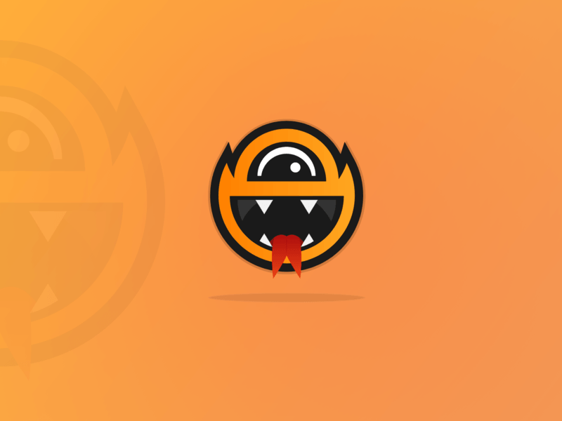 Orange Monster Logo - Monster Logo