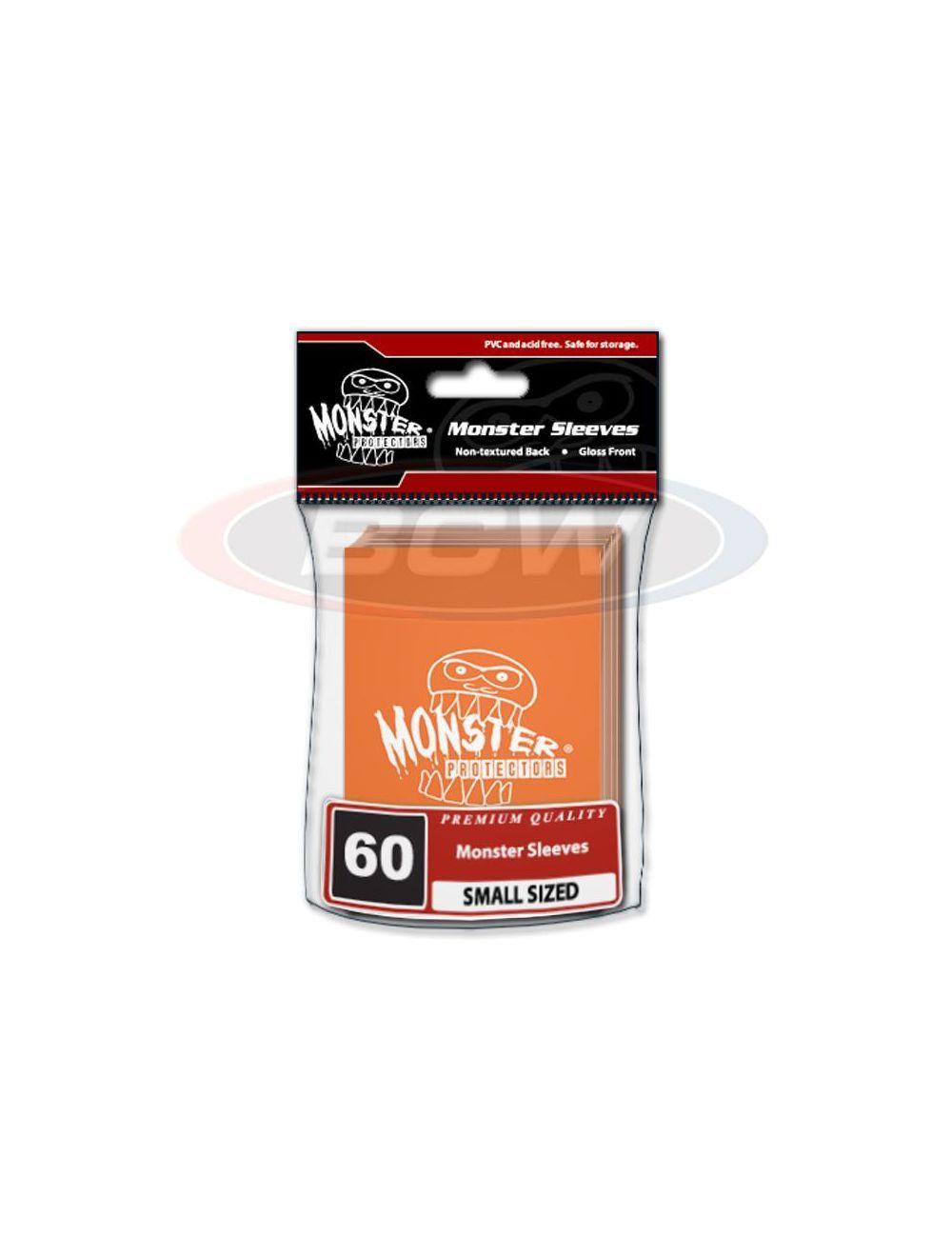 Orange Monster Logo - Glossy Sleeves - Small - Monster Logo - Orange