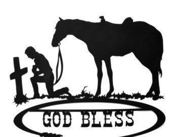 Praying Cowboy Black and White Logo - Praying Cowboy Silhouette Free Printable Hands Picture Clipart