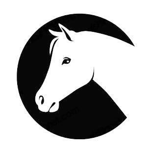 Horse Head Logo - Horse head logo horse decals, decal sticker #6376