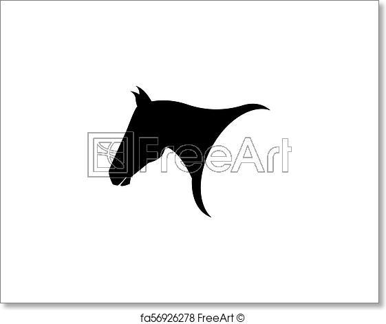 Horse Head Logo - Free art print of Horse head Logo Template Vector icons app ...