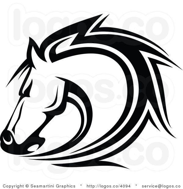 Horse Head Logo - Royalty Free Horse Head Logo Clipart Image
