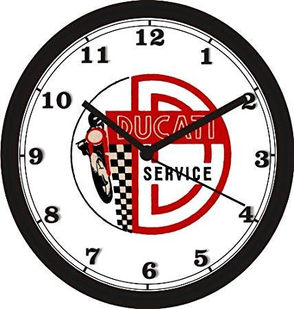 Motorcycle Service Logo - DUCATI MOTORCYCLE SERVICE LOGO WALL CLOCK Free USA Ship: Amazon.co
