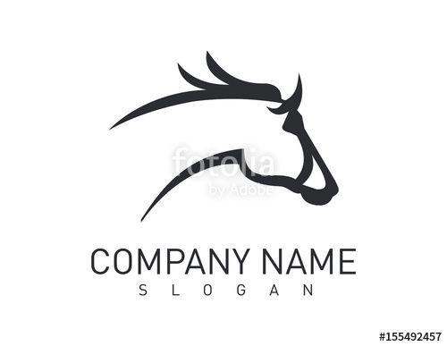 Horse Head Logo - Grey Horse Head Logo Stock Image And Royalty Free Vector Files