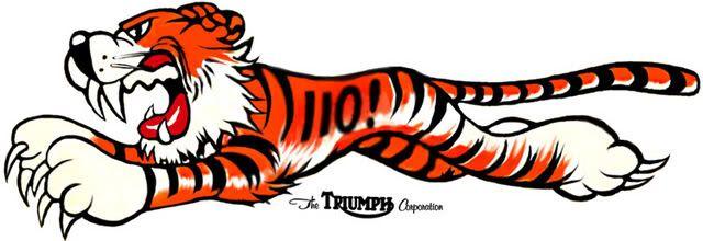 Triumph Tiger Logo - Triumph Tiger Pedestrian slicer decal art
