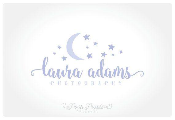 Whimsical Logo - Logo Design Premade Moon Logo Star Logo Moon and Stars