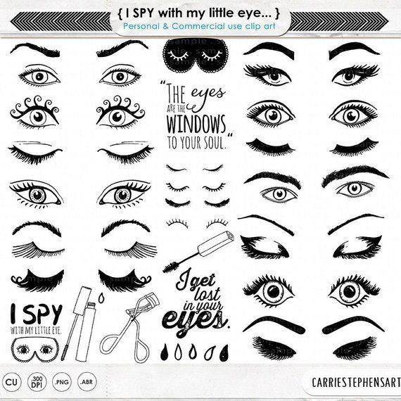 Makeup Clip Art Logo - Eye ClipArt Images, Eyelash Graphic Design, Trendy Woman Beauty Logo ...
