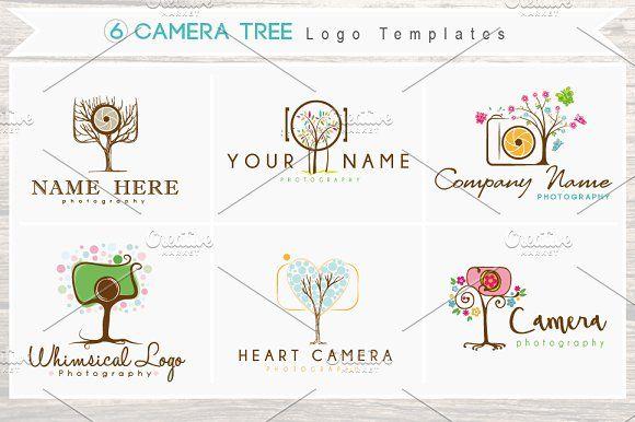 Whimsical Logo - 6 Camera Tree Logo Bundle- Whimsical ~ Logo Templates ~ Creative Market