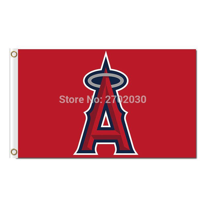 MLB Angels Logo - MLB Los Angeles Angels of Anaheim Flag 3x5ft Banner Polyester ...