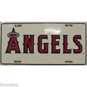 MLB Angels Logo - ANAHEIM ANGELS LOGO MLB BASEBALL METAL LICENSE PLATE MADE IN USA | eBay