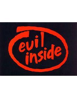 Evil Inside Intel Logo - Evil Inside. Spoof of Intel Logo. Computer jokes. Subvertisement ...