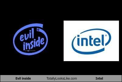 Evil Inside Intel Logo - Evil inside Totally Looks Like Intel - Cheezburger - Funny Memes ...